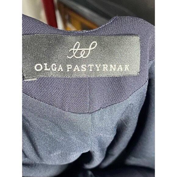 Olga Pastyrnak Womens Gown Dress Blue Backless Sleeveless Spaghetti Strap‎ 2 New - Picture 8 of 10